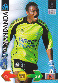 Steve Mandanda Olympique Marseille 2009/10 Panini Super Strikes CL #235